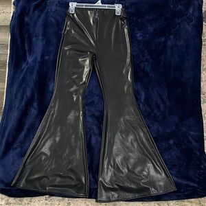 Entro Black Faux Leather Pants